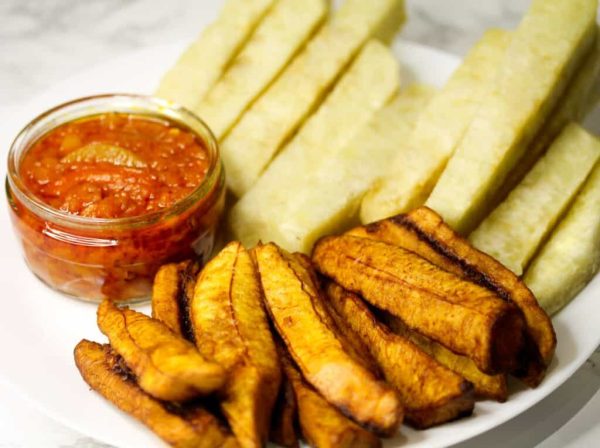 Fried Yam & Plantain
