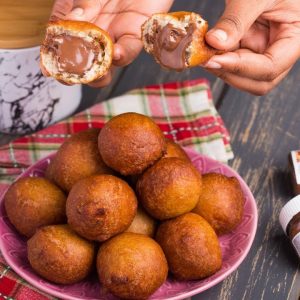 Chocolate puff puff
