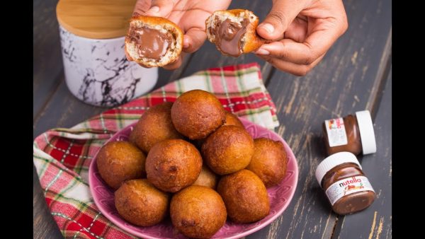 Chocolate puff puff